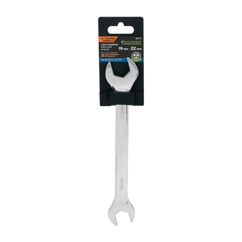 Llave española 19 x 22 x 242 mm de largo, Truper Expert | LL-31922 | 15717
