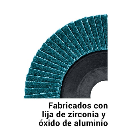 Disco laminado 7' grano 120 centro 7/8', plástico, TRUPER | DLTP-70120 | 15719