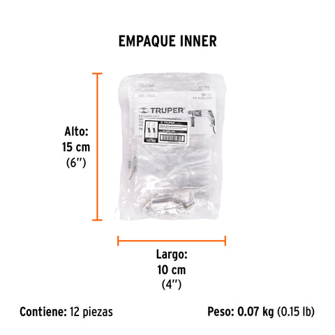 Bolsa con 2 carbones de repuesto para ROEL-20N, TRUPER | CB-ROEL-20N | 15782