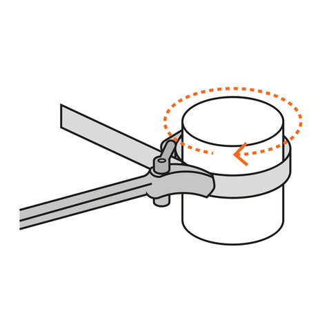 Llave de banda de hule 1-1/2' a 6-1/2' para filtro de aceite | LLB-10 | 15818