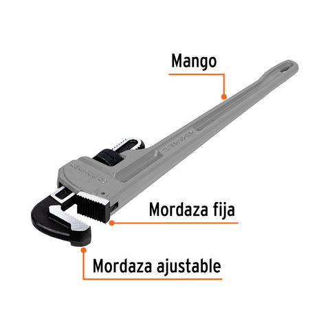 Llave stilson 24' cuerpo de aluminio, Truper | STIA-24 | 15846