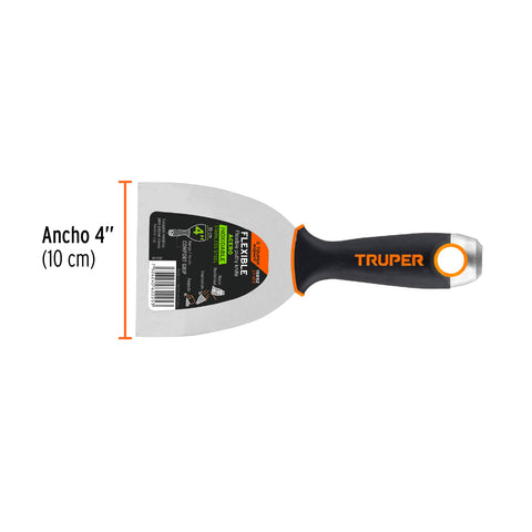 Espátula flexible 4' acero inoxidable, Comfort Grip, EXPERT | ET-4FX | 15852