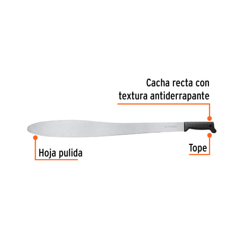 Machete Caguayano 27' cacha negra inyectada, Truper | T-1173-27B | 15860
