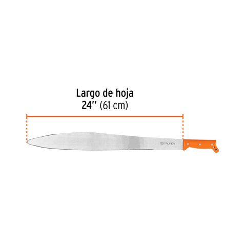 Machete acapulqueño de 24' cacha naranja, Truper | T-905-24P | 15881