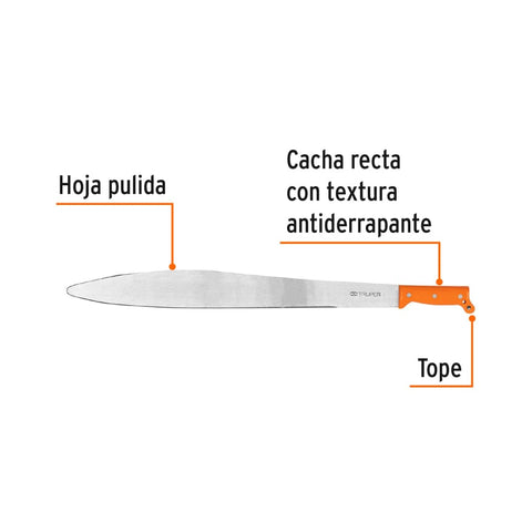 Machete acapulqueño de 24' cacha naranja, Truper | T-905-24P | 15881