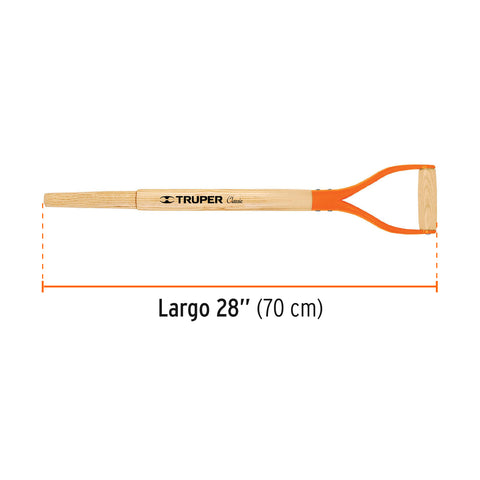 Mango de reposición para pala Classic, puño 'Y', 27', Truper | MG-PY | 15900