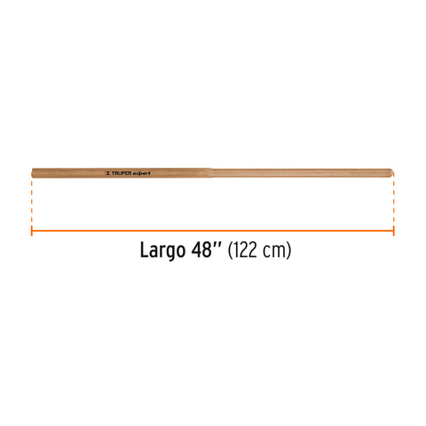 Mango de madera, repuesto para CA-38, 48', TRUPER | MG-CA-35/38 | 15936