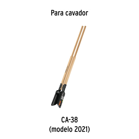 Mango de madera, repuesto para CA-38, 48', TRUPER | MG-CA-35/38 | 15936