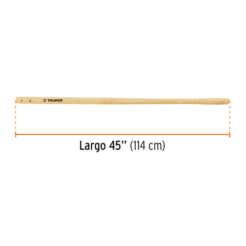 Mango de madera, repuesto para CA-36, 45', TRUPER | MG-CA-36 | 15937