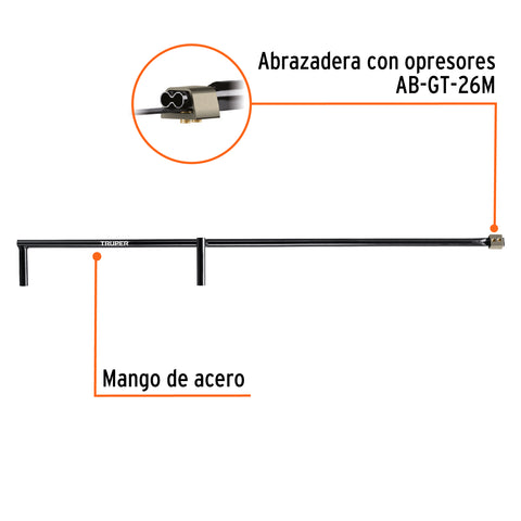 Mango con abrazadera para guadaña, Truper | MG-GT-26 | 15939