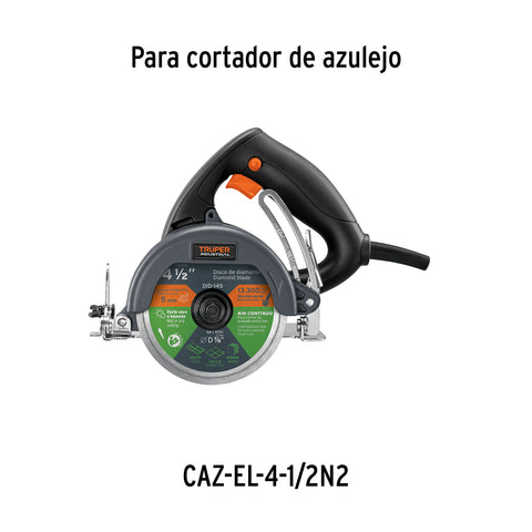 Bolsa con 2 carbones de repuesto para CAZ-EL-4-1/2N, TRUPER | CB-CAZ-4-1/2N2 | 15976