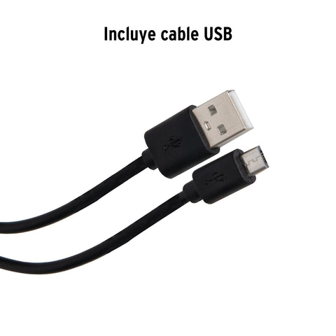 Linterna plástica de LED 300 lm, recargable, TRUPER | LILE-9T | 16005