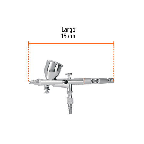 Pistola aerográfica de gravedad con vaso fijo, Truper | AERO-35 | 16020