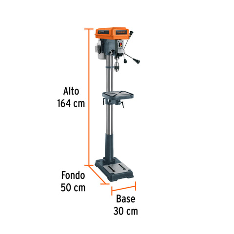 Taladro de piso 15', 1 HP (750 W), broquero 5/8', Truper | TAPI-15 | 16180