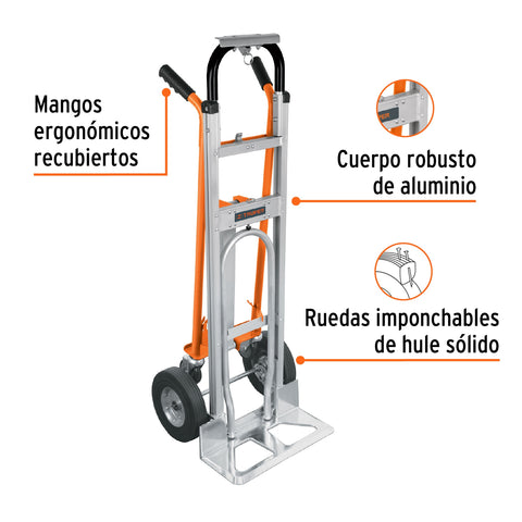 Diablo convertible de aluminio 3 en 1, Truper | DIA-350A3 | 16188