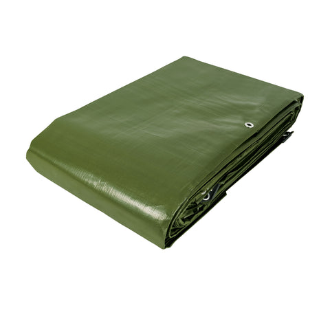 Lona uso rudo 6 x 12 m, verde olivo, 240 g/m2, TRUPER EXPERT | LT-612X | 16379