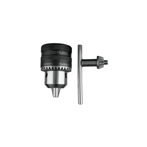 Broquero 1/2' con llave, cuerpo moleteado, TRUPER | BRO-1/2N | 16478