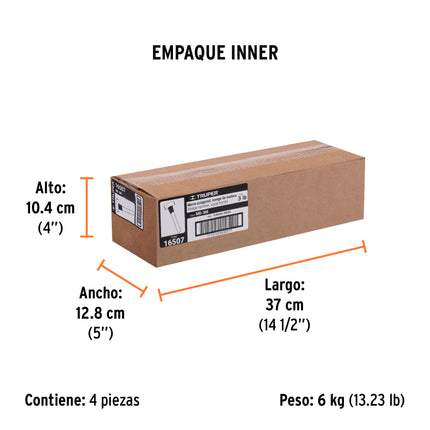 Marro octagonal 3 lb, mango de madera 12', Truper | MD-3M | 16507