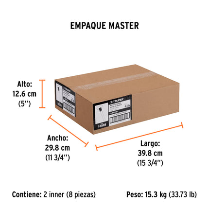 Marro octagonal 4 lb, mango de madera 12', Truper | MD-4M | 16508