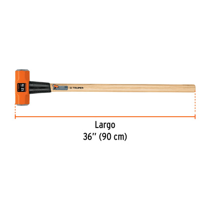 Marro octagonal 12 lb, mango de madera 36', Truper | MD-12M | 16513