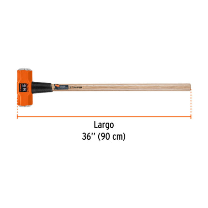 Marro octagonal 16 lb, mango de madera 36', Truper | MD-16M | 16515