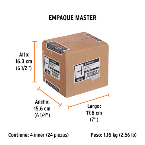 Llave para broquero de 3/8', TRUPER | LL-BRO-3/8 | 16559
