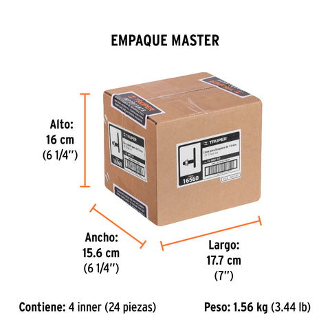 Llave para broquero de 1/2', TRUPER | LL-BRO-1/2 | 16560