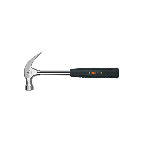 Martillo pulido 16 oz uña curva, mango tubular c/neopreno | SJ-16 | 16700