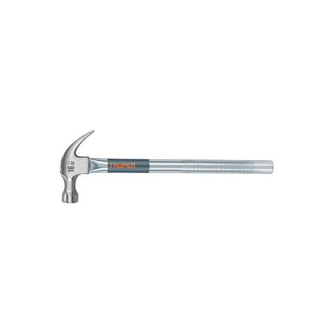 Martillo tubular pulido 16 oz uña curva, Truper | MT-16 | 16701