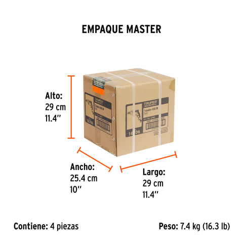 Taladro 3/8', 450W, TRUPER INDUSTRIAL | TAL-3/8N2 | 16706