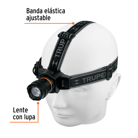 Linterna de minero LED 430 lm, recargable, TRUPER EXPERT | LI-CA-340R | 16716
