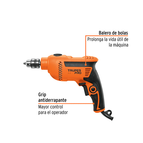 Rotomartillo 3/8', 600W, TRUPER PRO | ROTO-3/8A4 | 16736