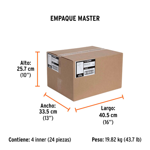 Martillo pulido, 20 oz, uña curva, mango madera, TRUPER | MA-20 | 16753