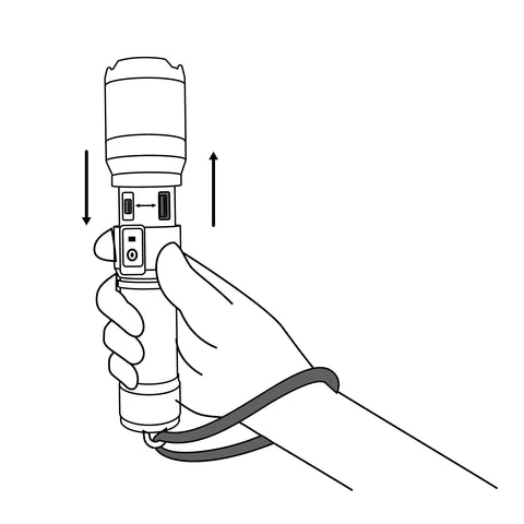 Linterna LED recargable, de aluminio,1,300 lm, TRUPER EXPERT | LIXR-2D | 16778