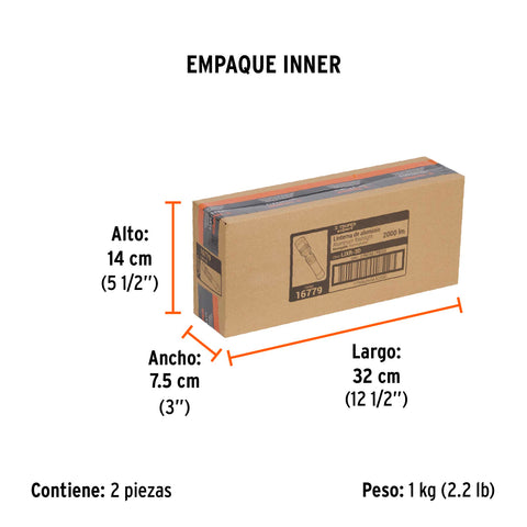 Linterna LED recargable, de aluminio,2,000 lm, TRUPER EXPERT | LIXR-3D | 16779
