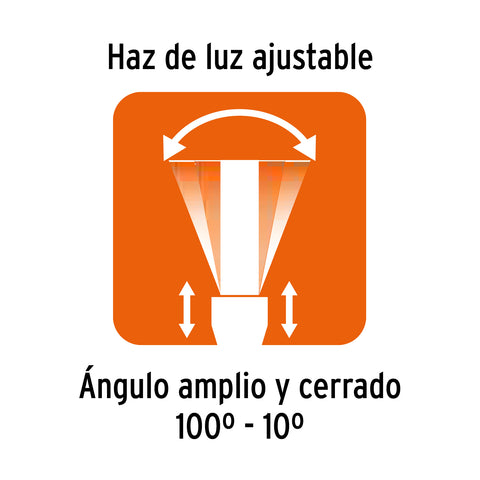 Linterna LED recargable, de aluminio,2,000 lm, TRUPER EXPERT | LIXR-3D | 16779