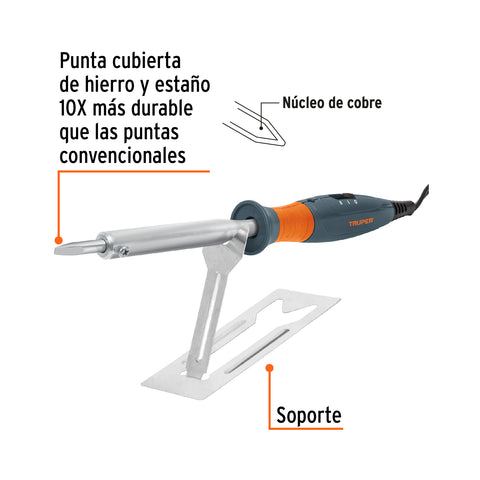 Cautín 100 W tipo lápiz con 2 temperaturas para uso rudo | CAU-100D | 16795