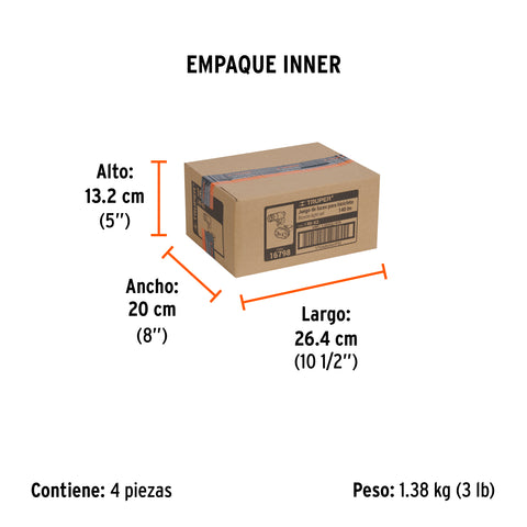 Juego de linterna delantera y trasera para bicicleta, TRUPER | LIBI-K2 | 16798