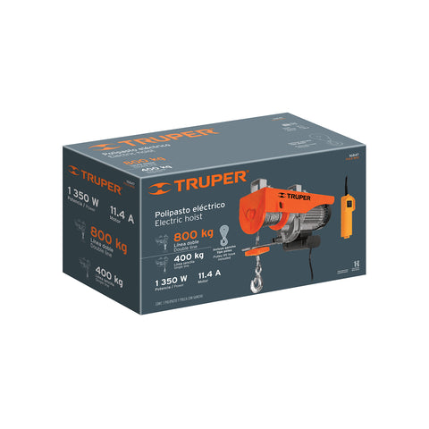 Polipasto eléctrico de 800 kg, Truper | POLE-800 | 16847