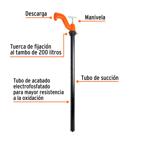 Bomba extractora de solventes con manija tipo 'T', Truper | BOMEX-35 | 16853