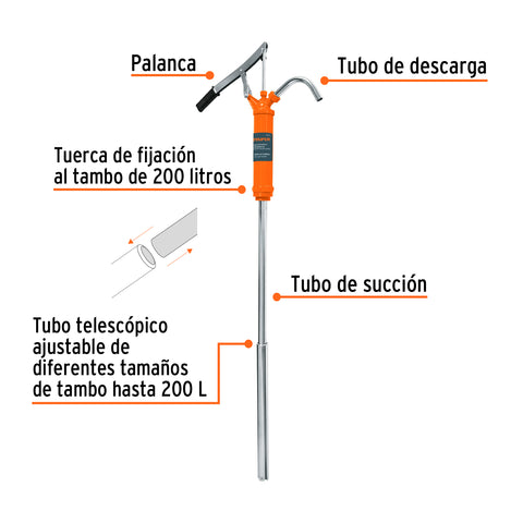 Bomba extractora de aceites con palanca, Truper | BOMEX-31 | 16857