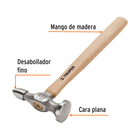 Martillo desabollador 11 oz fino, mango 12', Truper | MAFA-11 | 16865