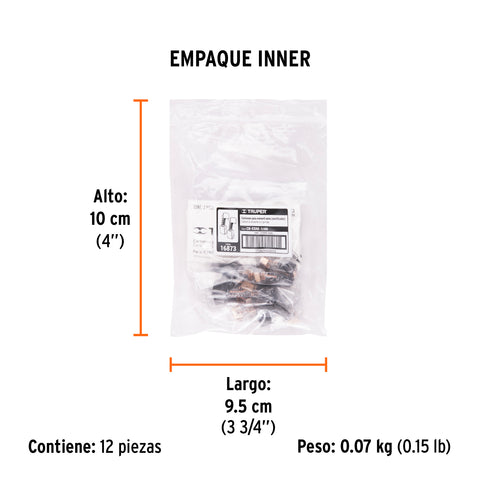 Bolsa con 2 carbones de repuesto para ESRE-1/4N, TRUPER | CB-ESRE-1/4N | 16873