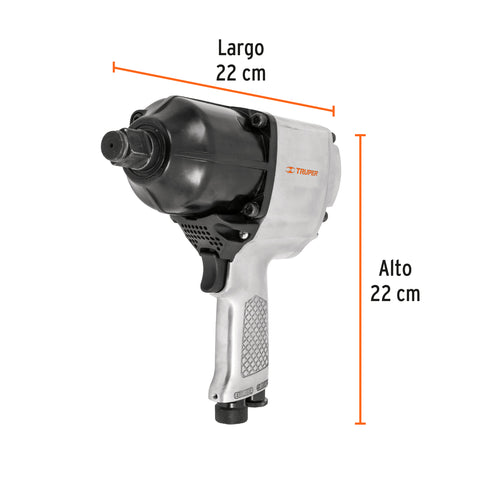Llave (pistola) de impacto neumática 3/4', ind, TRUPER | TPN-776X-2 | 16889