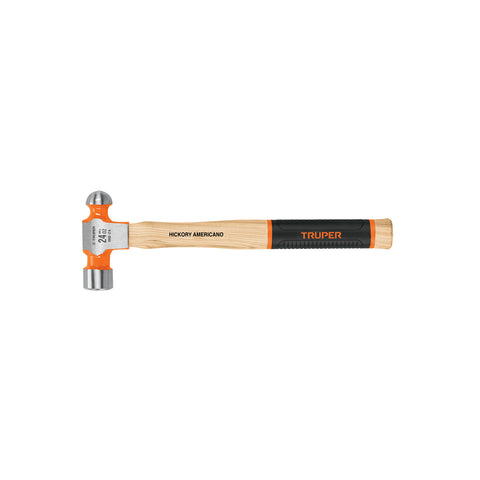 Martillo pulido de bola 24 oz mango hickory, Truper Grip | MB-24 | 16903