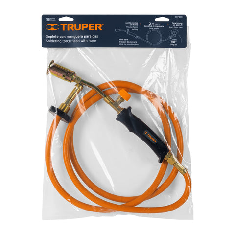 Soplete con manguera para gas de 7/8' 200 PSI, TRUPER | SOP-200 | 16920