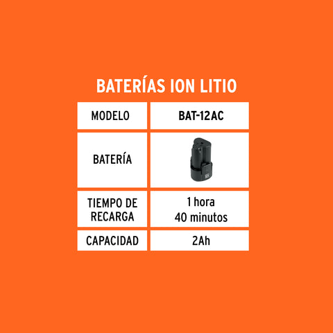Cargador de baterías 12V, para ROTI-12AC y TALI-12AC | CAR-12AC | 16946