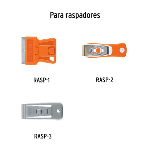 Blíster con 5 cuchillas de repuesto para RASP-3,2,1 y NC-10 | REP-SCRAPER | 16952