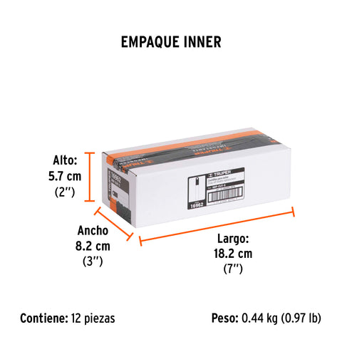 Estuche con 10 cuchillas SK4 de 9 mm para cutter, Truper | REP-CUT-5 | 16962