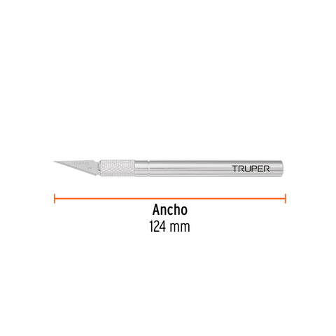 Exacto 6' profesional con 5 cuchillas de acero SK2, TRUPER | EXA-6 | 16969